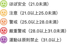 熱中症アイコンの説明画像