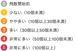 花粉アイコンの説明画像